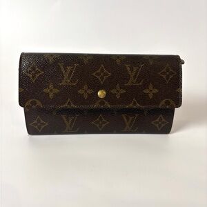 Louis Vuitton Sarah Monogram Wallet – Classic Bifold Designer Clutch